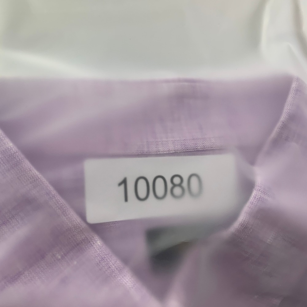 Maus Hoffman Linen Shirt Men Large Purple Solemare Button Up Made In Italy